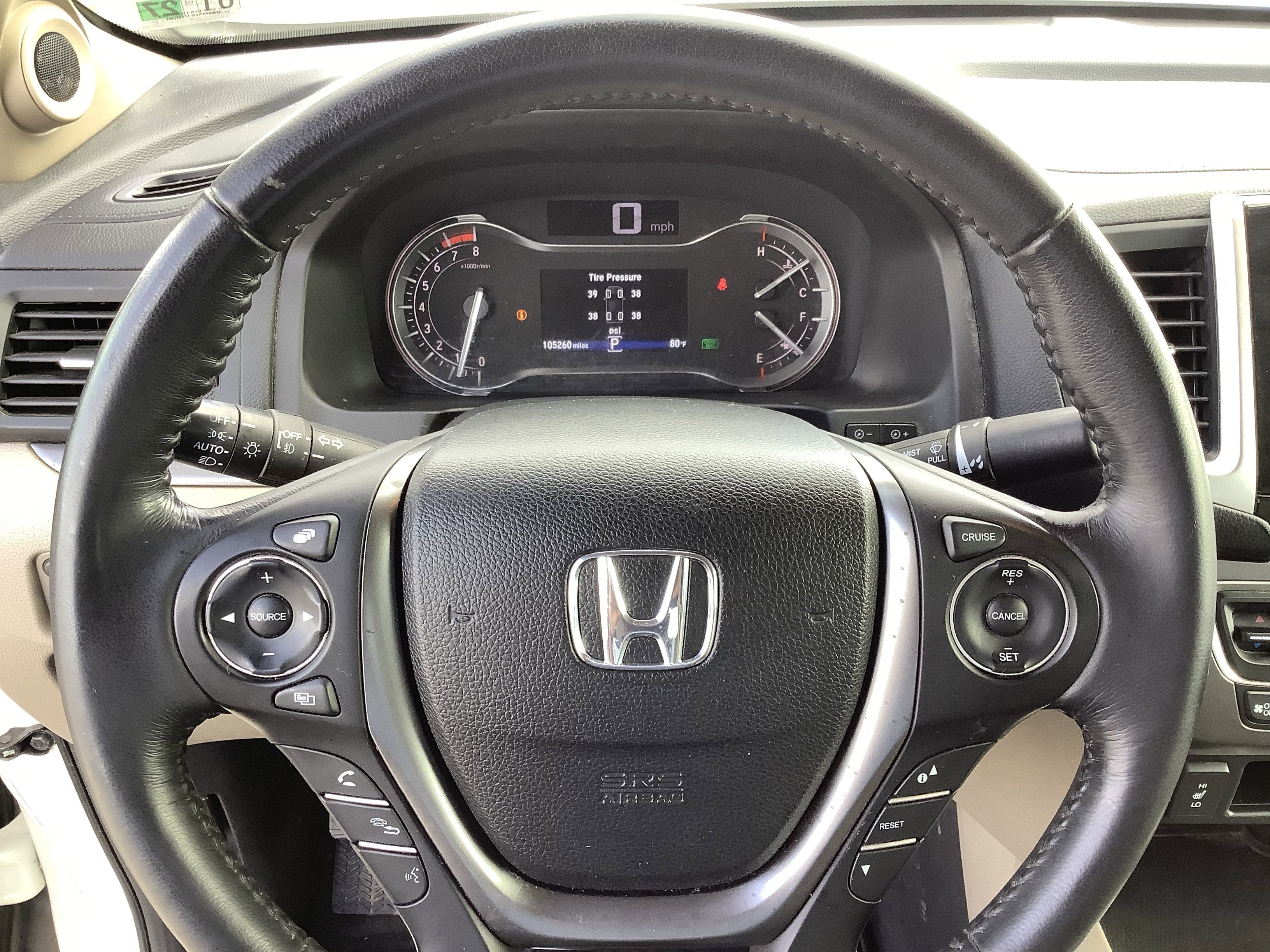 2017 Honda Ridgeline RTL-T